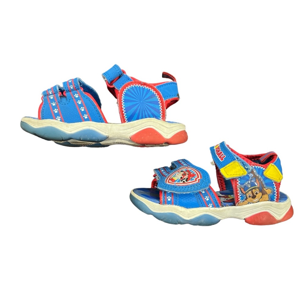 Nickelodeon Paw Patrol Sandals LED Light Up Chase Marshall Water Shoes Size 7